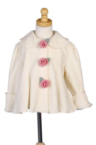 #6014 Ivory Fleece Garden Jacket
