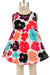 #522AB- Abstract Floral infant dress with diaper cover