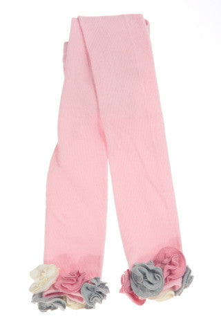#200 Pink Leggings w/Fleece Flowers