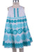4071 Blue Dot Circle Dress