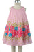 4071 Pink Floral Circle Dress