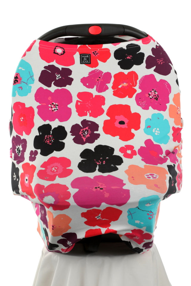 Abstract Floral print canopy cover