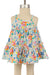 #525SS- Summer Shine floral tiered dress with diaper cover