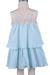 544Bl- Blue Ruffle Tier Dress